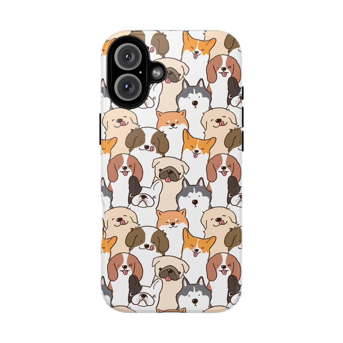 Cute Dogs Charm Phone Case for iPhone, Samsung Galaxy and Google Pixel devices