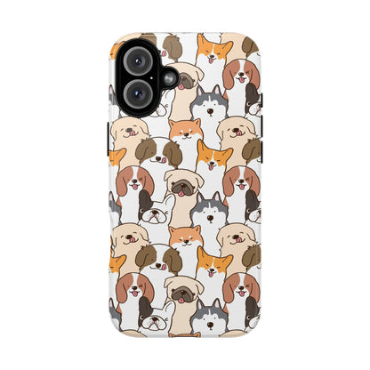 Cute Dogs Charm Phone Case for iPhone, Samsung Galaxy and Google Pixel devices