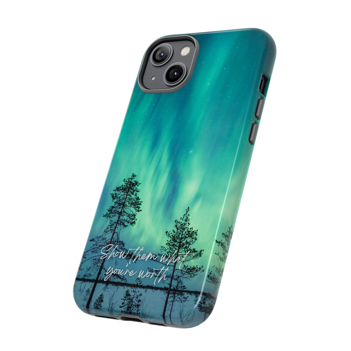 Show them what you're worth: Aurora borealis-inspired phone case for iPhone, Galaxy and Pixel devices