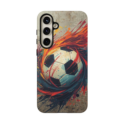 Football Swirl: Phone Case for iPhone, Samsung Galaxy and Google Pixel devices