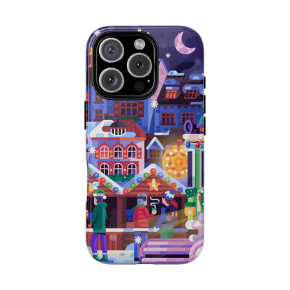 Christmas Fair in Old Town: Holiday-Themed case for iPhone, Samsung Galaxy and Google Pixel