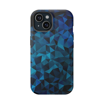 Blue Diamonds (MagSafe version): Elegant phone case for iPhone