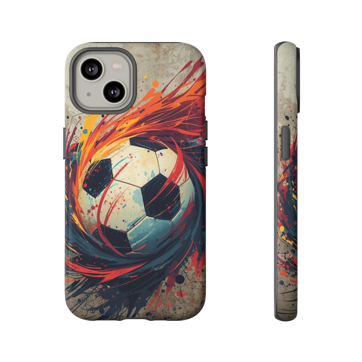 Football Swirl: Phone Case for iPhone, Samsung Galaxy and Google Pixel devices