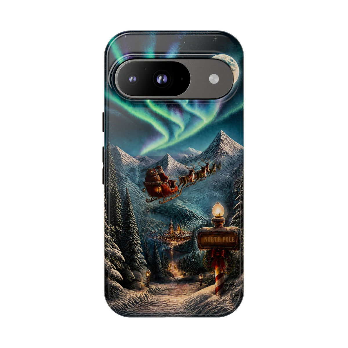 Santa Claus North Pole Adventure: Christmas Themed Phone Case for iPhone, Samsung Galaxy and Google Pixel devices