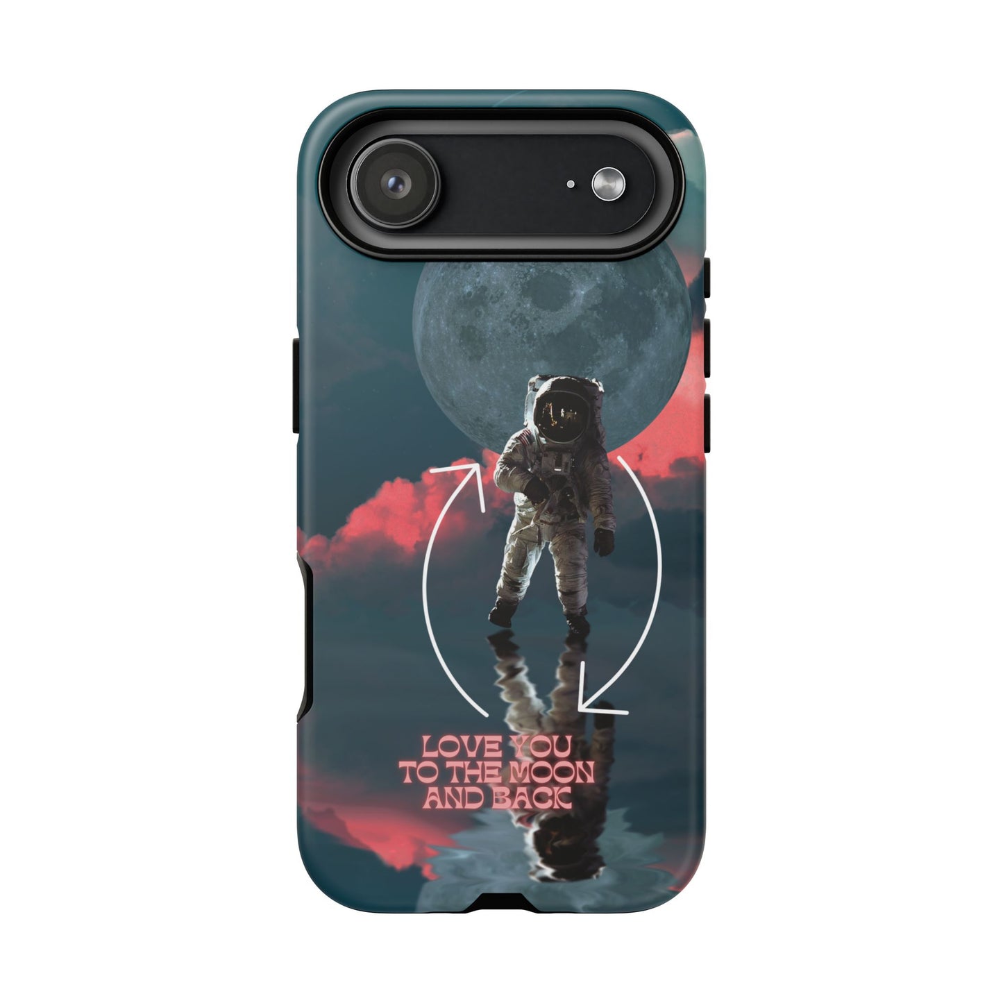 Love You to the Moon and Back: Romance-themed phone case for iPhone, Samsung Galaxy and Google Pixel devices