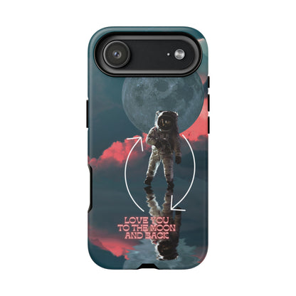 Love You to the Moon and Back: Romance-themed phone case for iPhone, Samsung Galaxy and Google Pixel devices