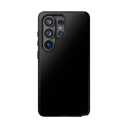 Space Black: Pure black phone case for iPhone, Samsung Galaxy and Google Pixel devices