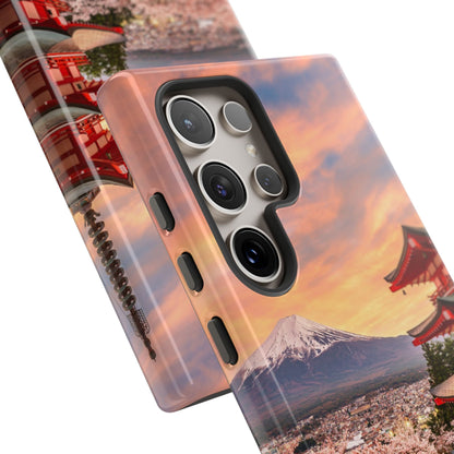 Mt. Fuji Sakura Dreams Phone Case for iPhone, Samsung Galaxy and Google Pixel devices