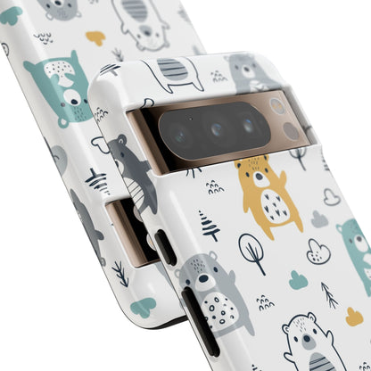 Bear Friends: Cute Phone Case for iPhone, Samsung Galaxy and Google Pixel devices