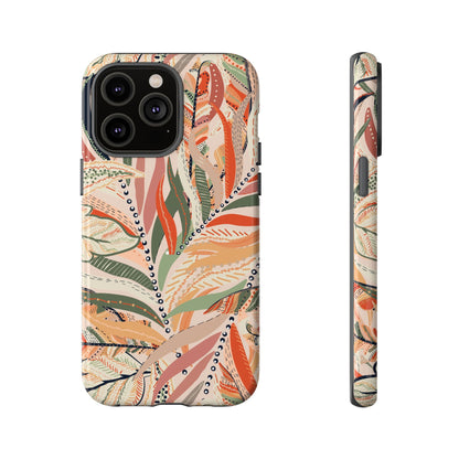Terracotta Leaves Phone Case: Nature‑Inspired Art for iPhone, Samsung Galaxy and Google Pixel devices