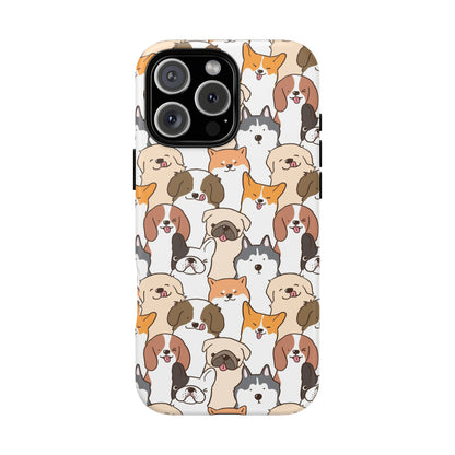 Cute Dogs Charm Phone Case for iPhone, Samsung Galaxy and Google Pixel devices