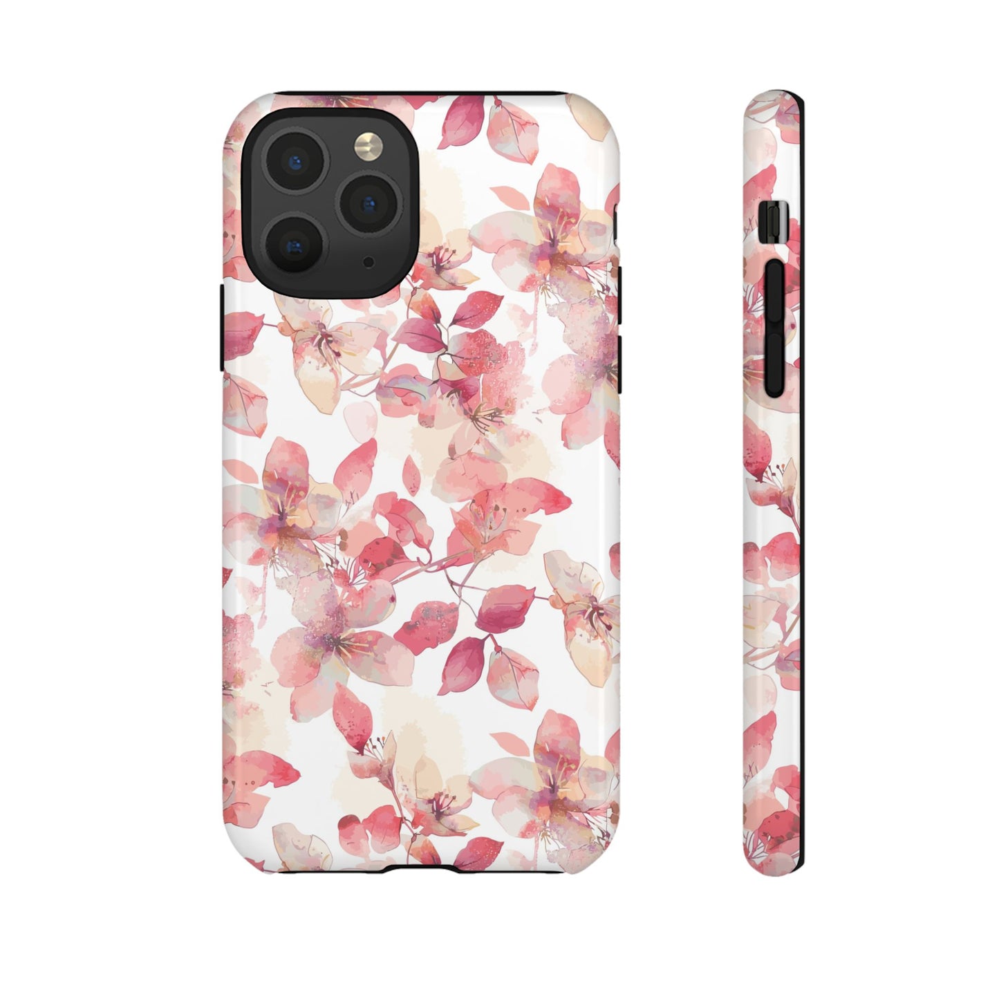 Watercolor Flowers: Tough Case for iPhone, Samsung Galaxy and Google Pixel devices