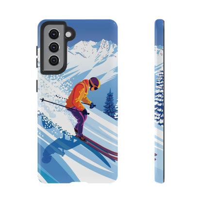 Glacier Rush: Ice Ski inspired phone case for iPhone, Samsung Galaxy and Google  Pixel devices
