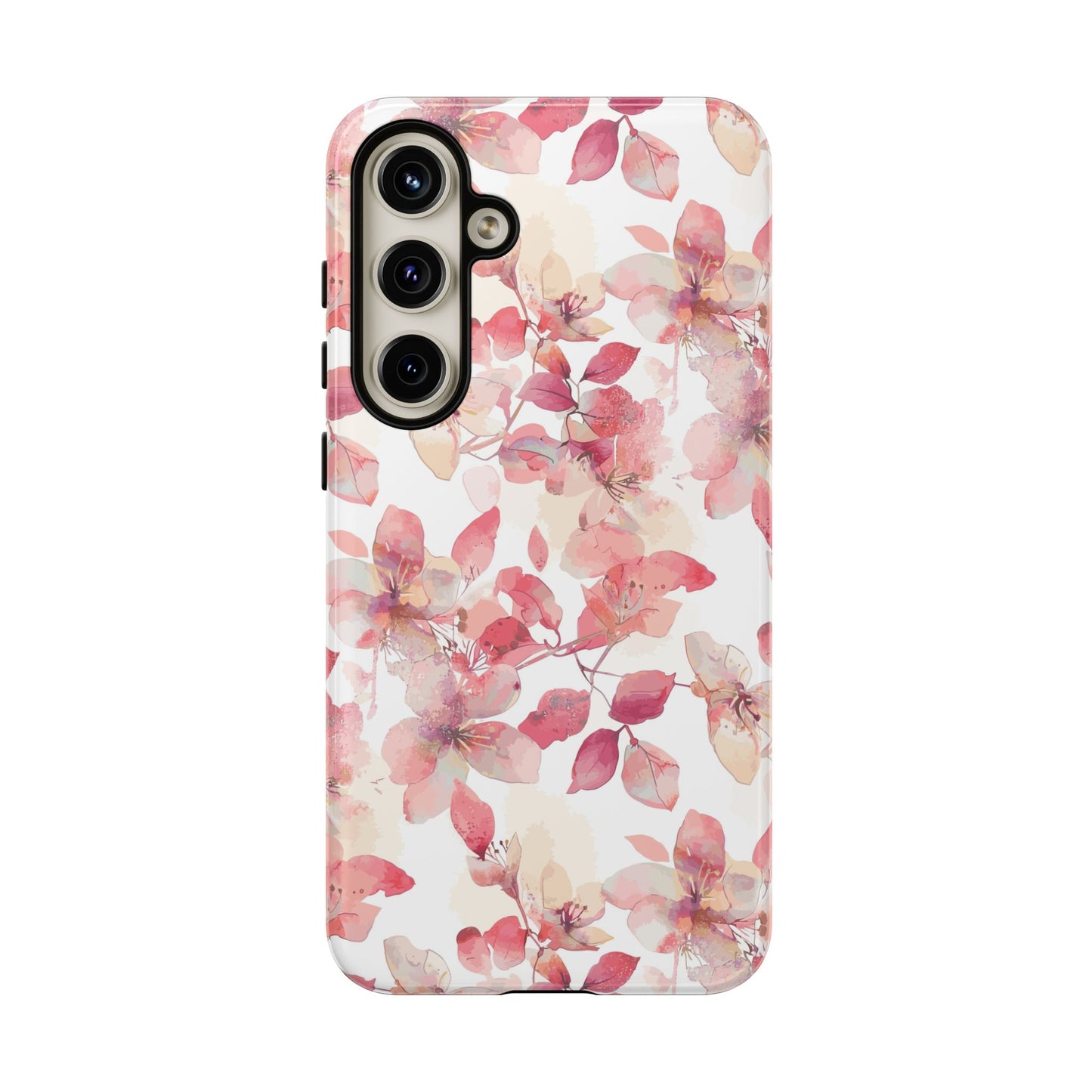 Watercolor Flowers: Tough Case for iPhone, Samsung Galaxy and Google Pixel devices
