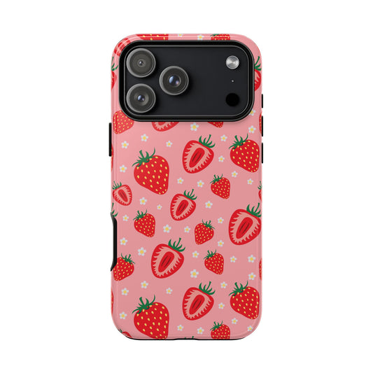 Berry Strawberry: Fruit-inspired phone case for iPhone, Samsung Galaxy and Google Pixel devices