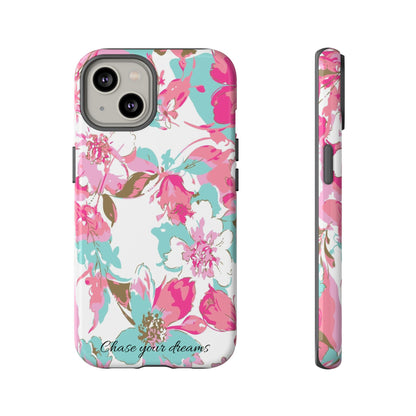 Chase your dreams: Artistic and elegant phone case for Apple iPhone, Samsung Galaxy and Pixel devices