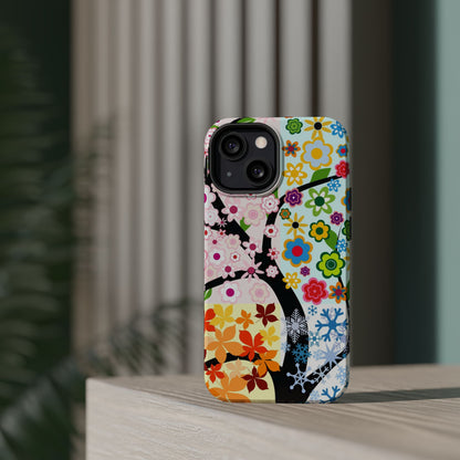 Four Seasons (MagSafe version): Fall, Winter, Spring and Summer inspired phone case for iPhone