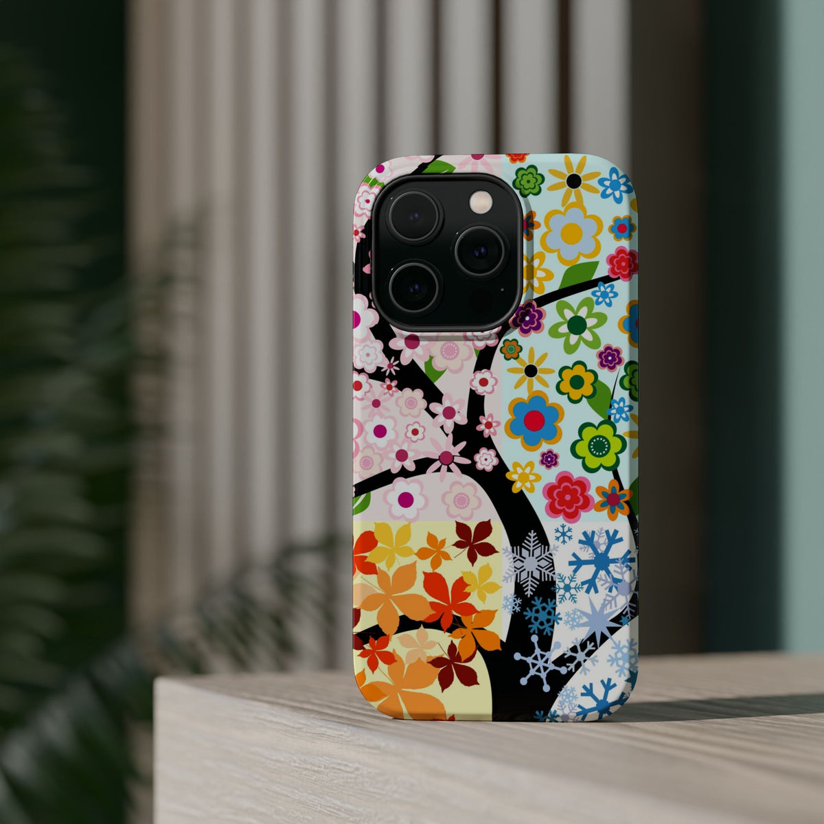 Four Seasons (MagSafe version): Fall, Winter, Spring and Summer inspired phone case for iPhone