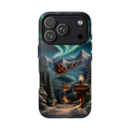 Santa Claus North Pole Adventure: Christmas Themed Phone Case for iPhone, Samsung Galaxy and Google Pixel devices