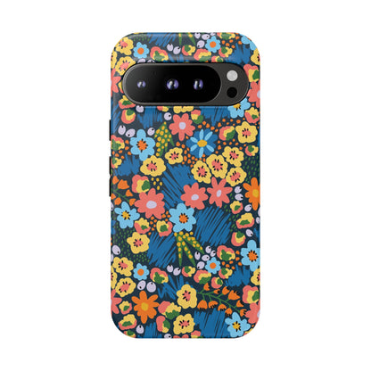 Bloom Burst: Color and Joy Themed Phone Case for iPhone, Samsung Galaxy and Google Pixel devices