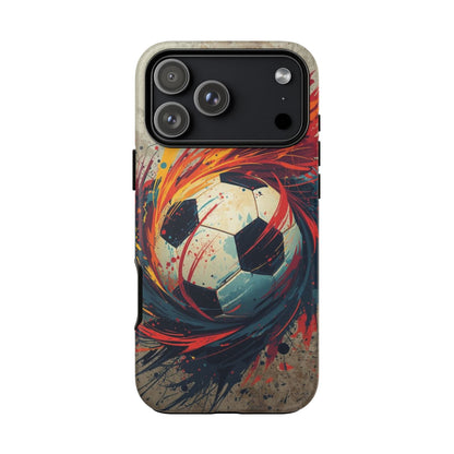 Football Swirl: Phone Case for iPhone, Samsung Galaxy and Google Pixel devices