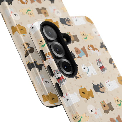 Cute Dogs: Tough Case for iPhone, Samsung Galaxy and Google Pixel devices