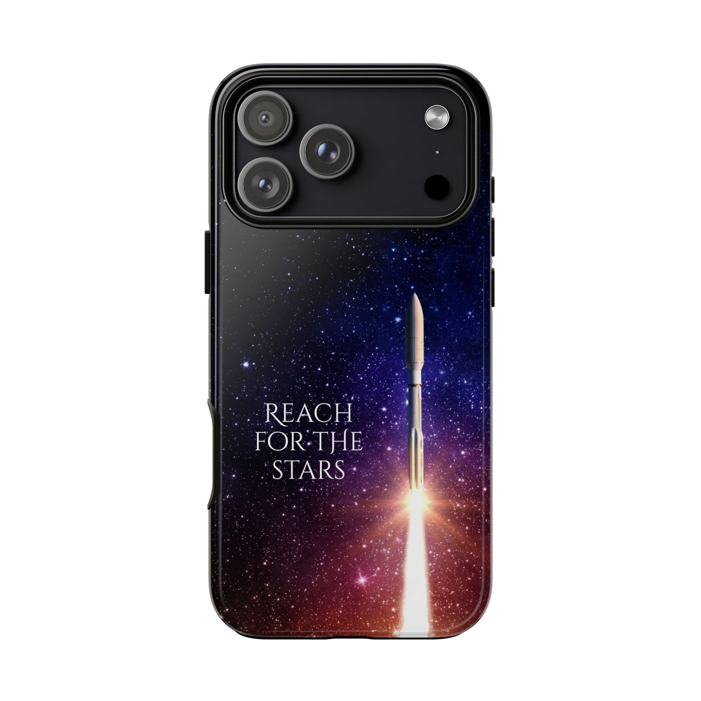 Reach for the Stars: Rocket-illustrated phone case for iPhone, Samsung Galaxy and Pixel devices