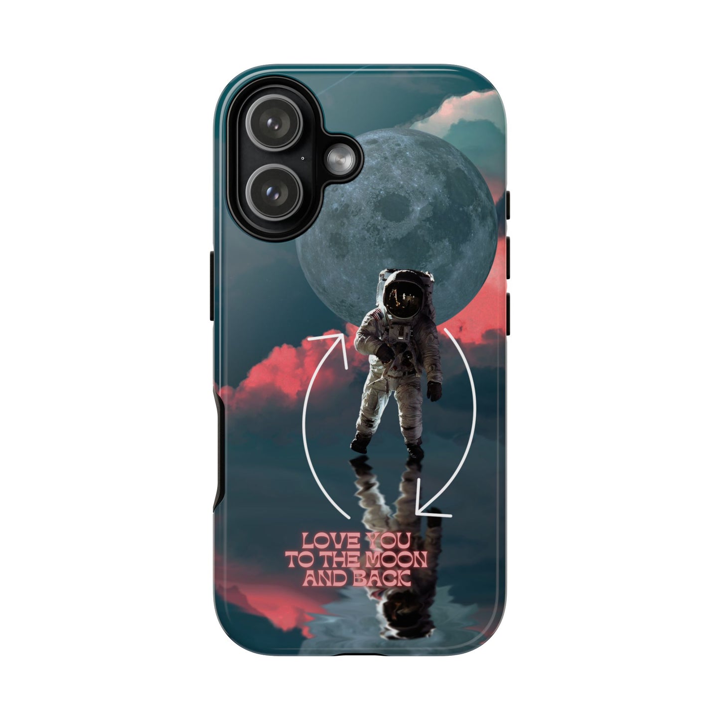 Love You to the Moon and Back: Romance-themed phone case for iPhone, Samsung Galaxy and Google Pixel devices
