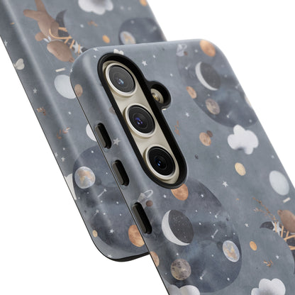 Moon, Bear and Bunny: Cute phone case for iPhone, Samsung Galaxy and Google Pixel devices