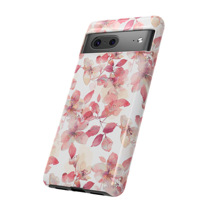 Watercolor Flowers: Tough Case for iPhone, Samsung Galaxy and Google Pixel devices