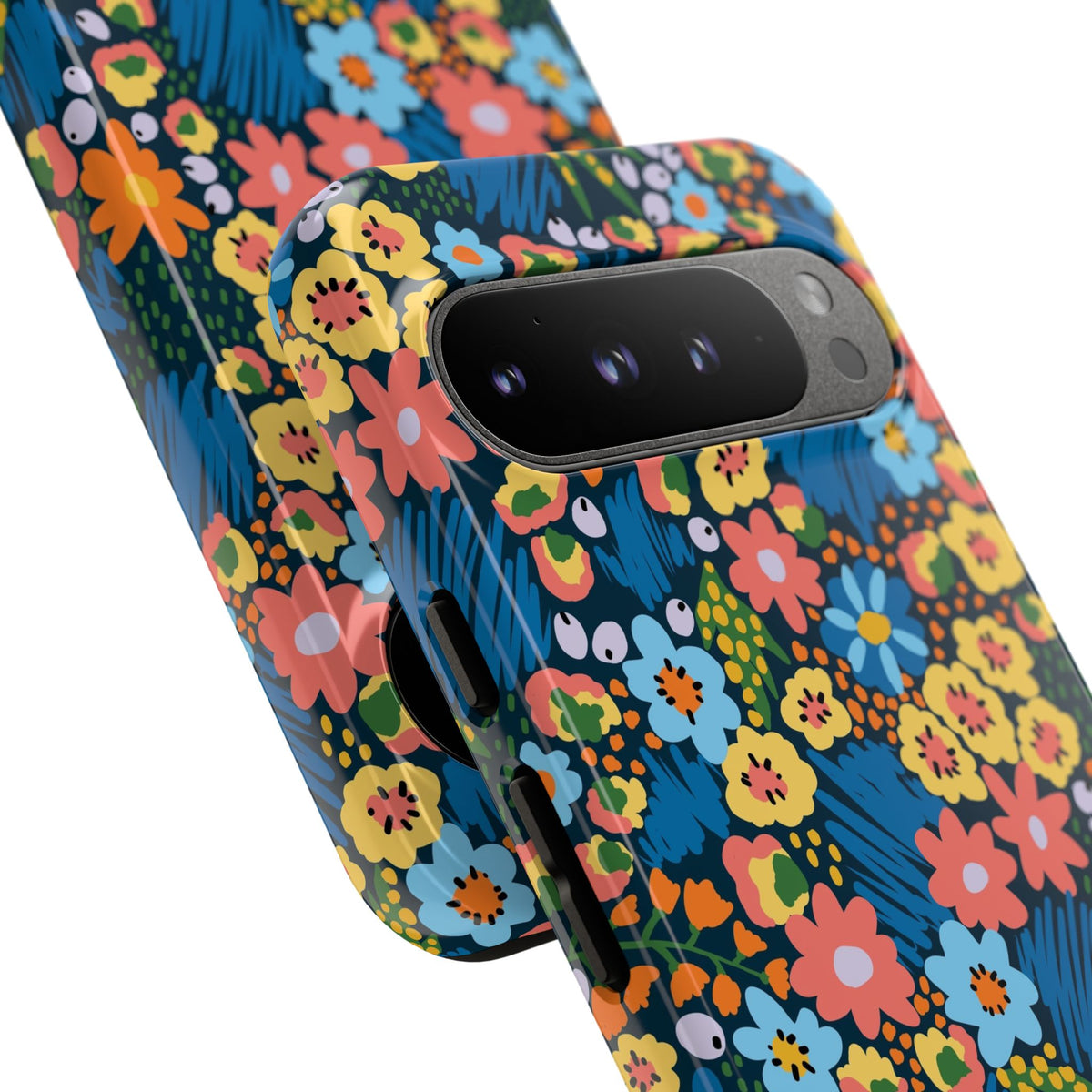 Bloom Burst: Color and Joy Themed Phone Case for iPhone, Samsung Galaxy and Google Pixel devices