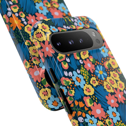 Bloom Burst: Color and Joy Themed Phone Case for iPhone, Samsung Galaxy and Google Pixel devices
