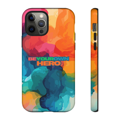 Be Your Own Hero: Inspiring Quote Phone Case for iPhone, Samsung Galaxy and Google Pixel