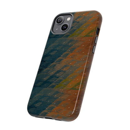 BRUE: Brown + Blue Geometric case for iPhone, Galaxy and Pixel