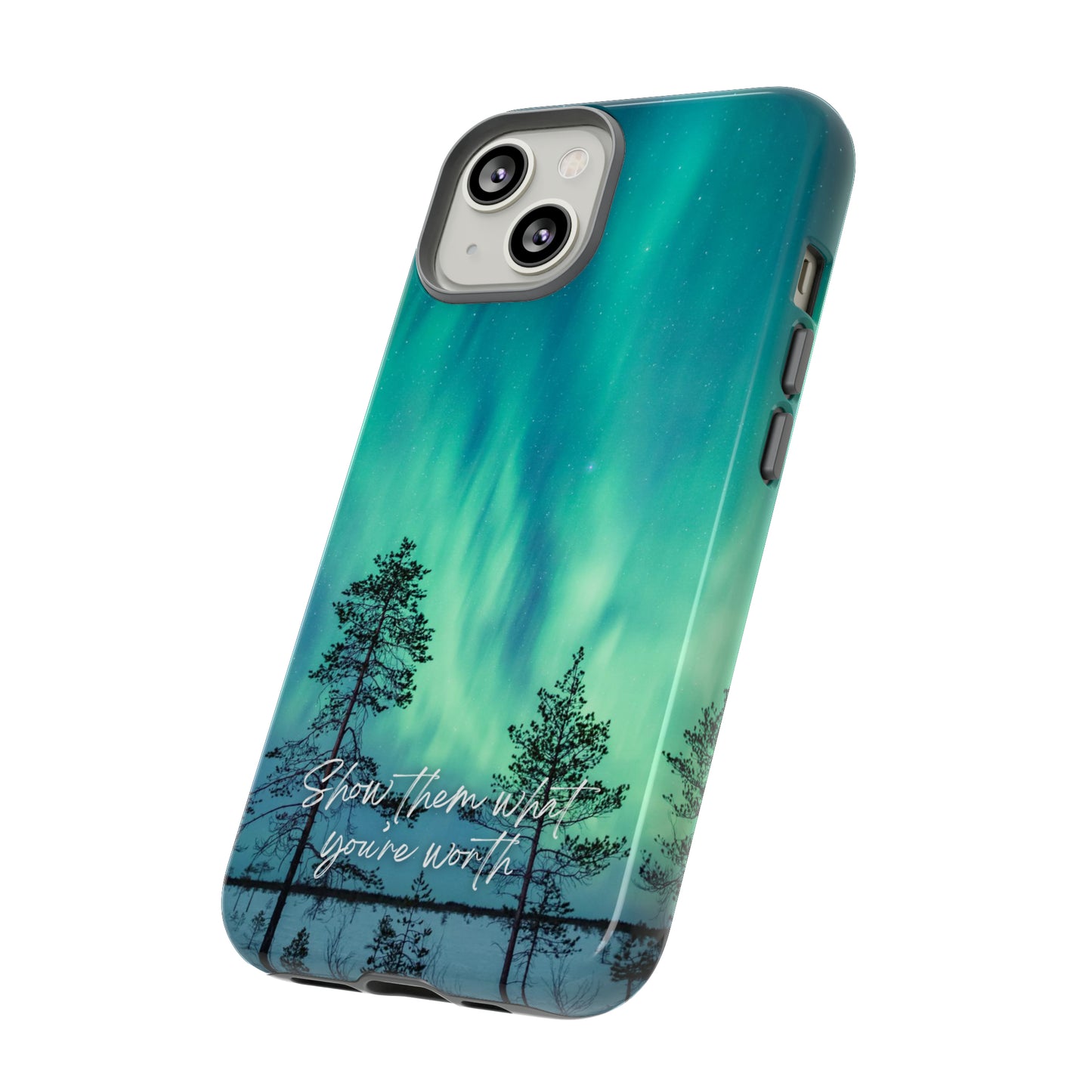 Show them what you're worth: Aurora borealis-inspired phone case for iPhone, Galaxy and Pixel devices