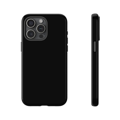 Space Black: Pure black phone case for iPhone, Samsung Galaxy and Google Pixel devices