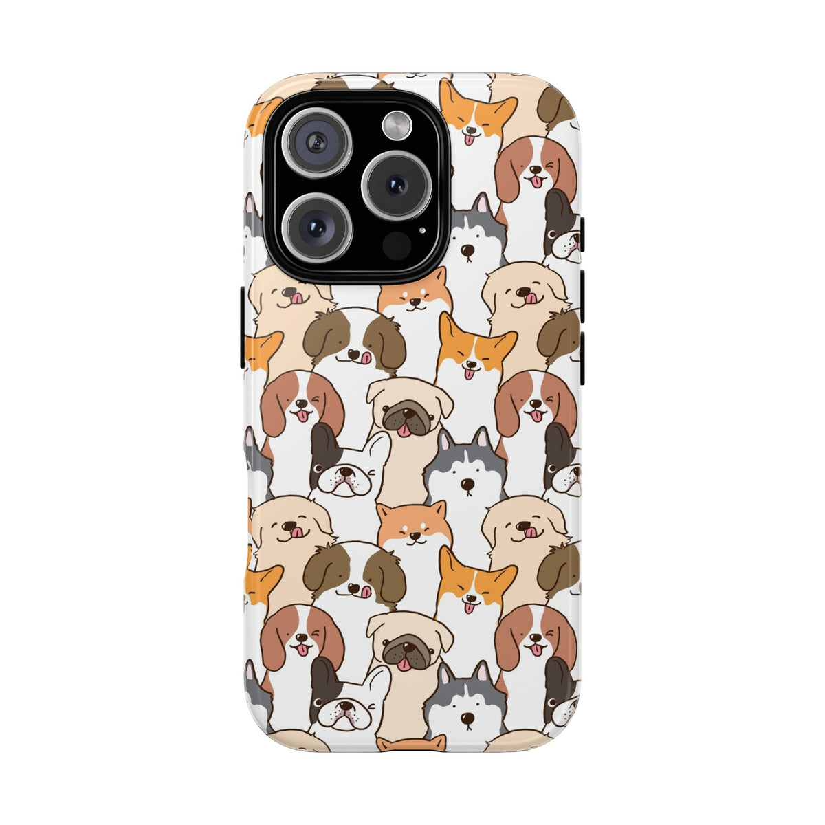 Cute Dogs Charm Phone Case for iPhone, Samsung Galaxy and Google Pixel devices