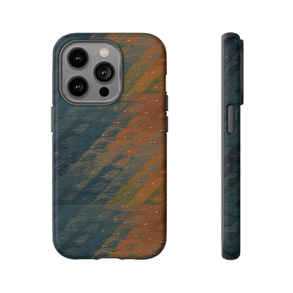 BRUE: Brown + Blue Geometric case for iPhone, Galaxy and Pixel