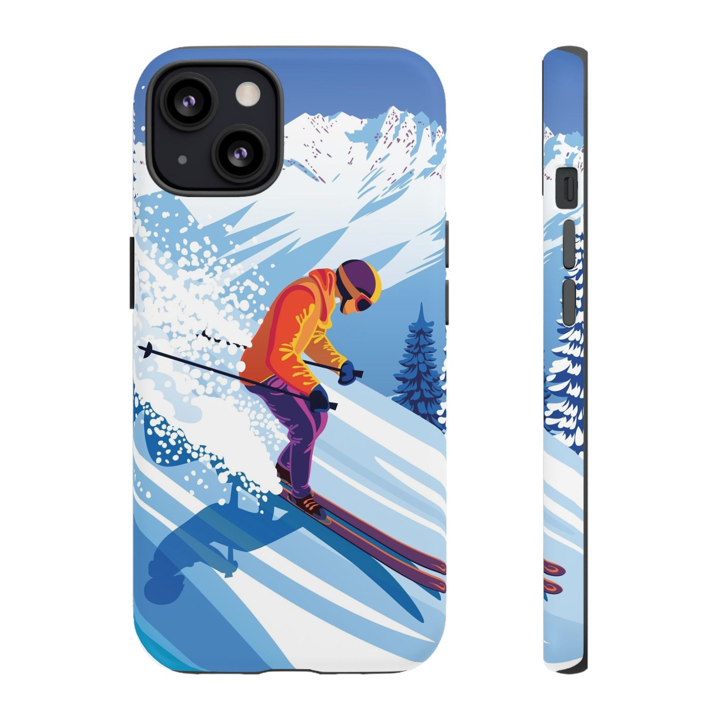 Glacier Rush: Ice Ski inspired phone case for iPhone, Samsung Galaxy and Google  Pixel devices