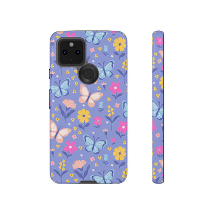 Lavender Butterflies: Tough Cases for iPhone, Samsung Galaxy and Google Pixel