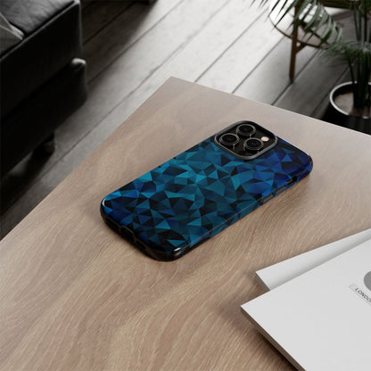 Blue Diamonds: Phone Case with Elegant Prints for iPhone, Samsung Galaxy and Google Pixel devices