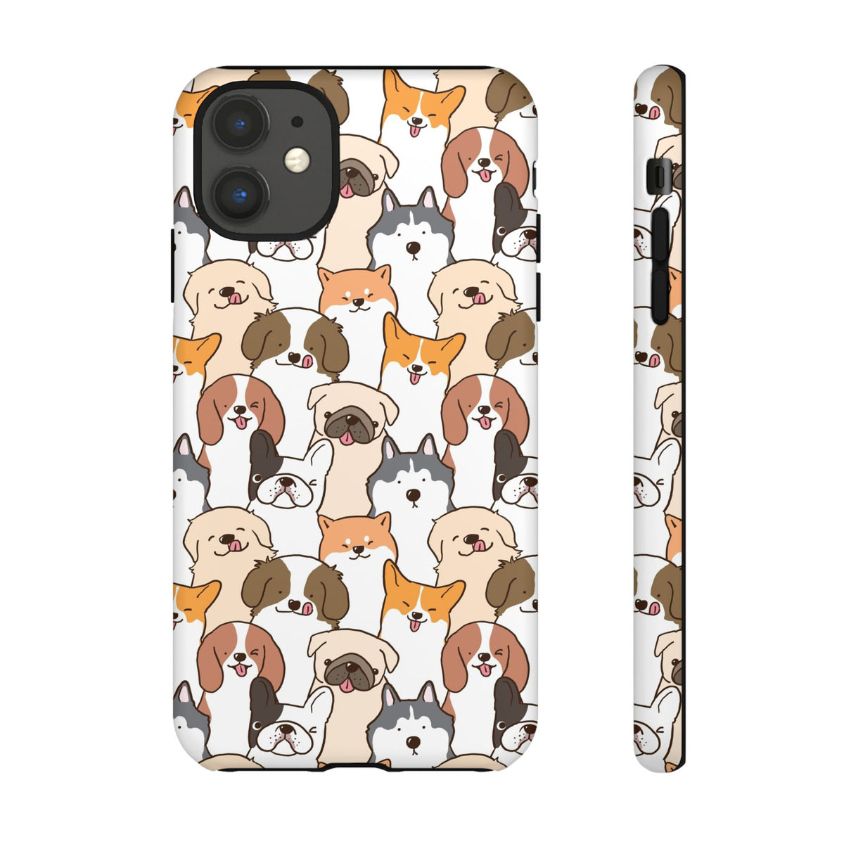 Cute Dogs Charm Phone Case for iPhone, Samsung Galaxy and Google Pixel devices
