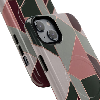 Geometric Luxe MagSafe Phone Case for iPhone