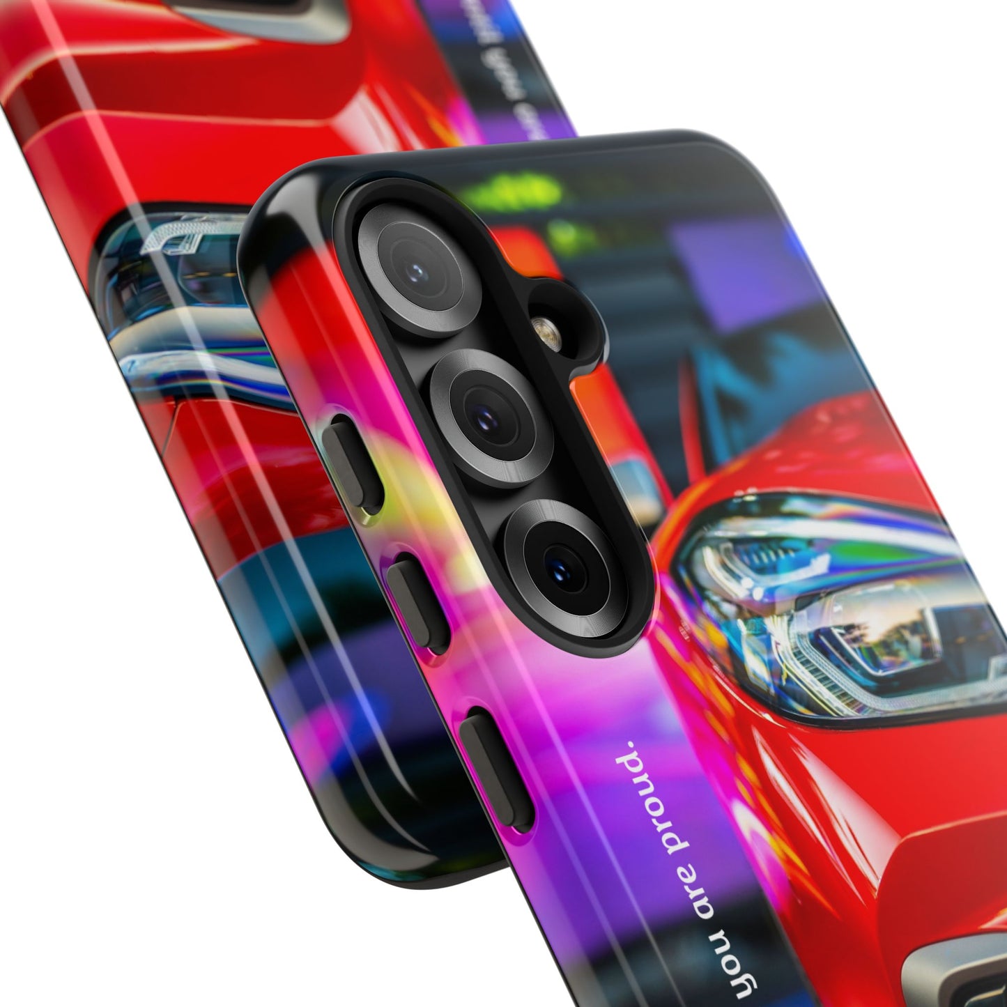 Don't Stop Until You Are Proud: Sports Car illustrated phone case for iPhone, Samsung Galaxy and Google Pixel