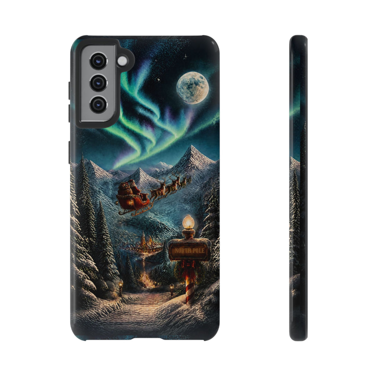 Santa Claus North Pole Adventure: Christmas Themed Phone Case for iPhone, Samsung Galaxy and Google Pixel devices