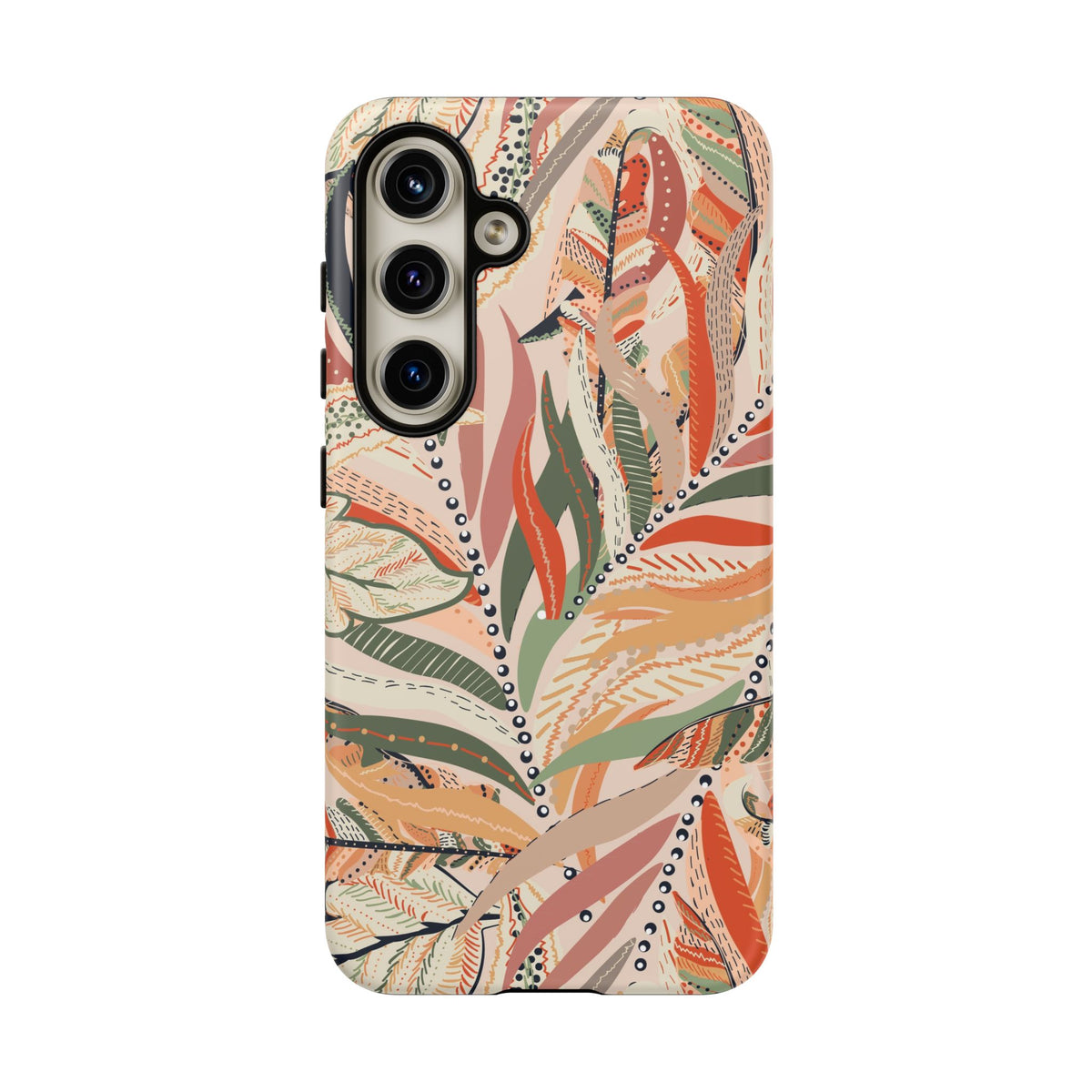 Terracotta Leaves Phone Case: Nature‑Inspired Art for iPhone, Samsung Galaxy and Google Pixel devices