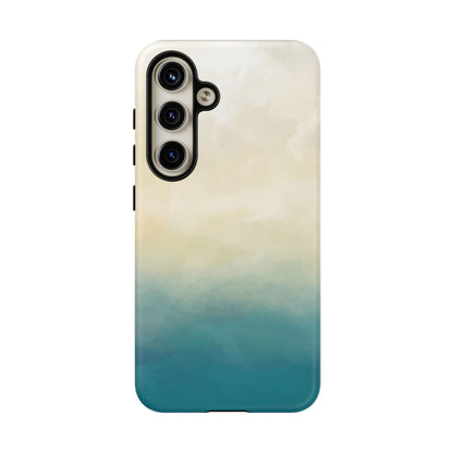海と砂のグラデーションケース：iPhone、Galaxy、Google Pixelデバイス用ビーチ風スマホケース
