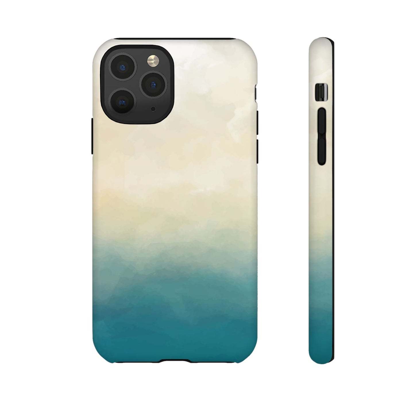 海と砂のグラデーションケース：iPhone、Galaxy、Google Pixelデバイス用ビーチ風スマホケース