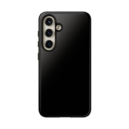 Space Black: Pure black phone case for iPhone, Samsung Galaxy and Google Pixel devices