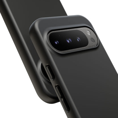 Space Black: Pure black phone case for iPhone, Samsung Galaxy and Google Pixel devices